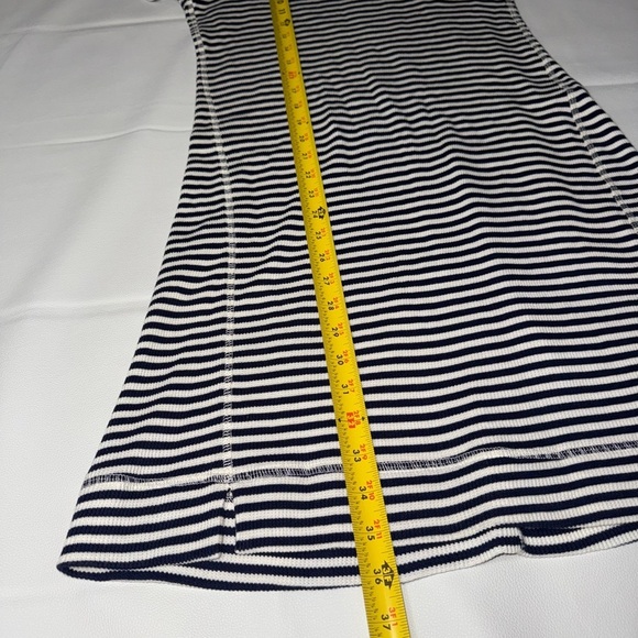 Theory Black and White Striped Mini Dress - Size M - Picture 5 of 6